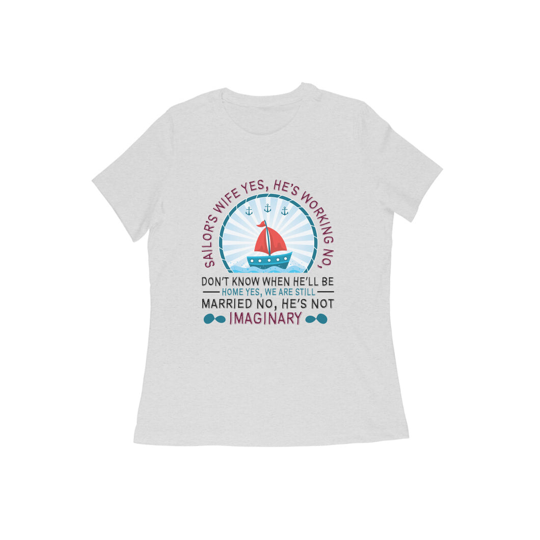 Sailor wife's statement - Women's half sleeve round neck t-shirt