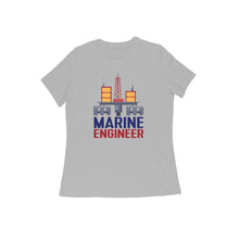 Load image into Gallery viewer, Marine Engineer - Women&#39;s half sleeve round neck t-shirt
