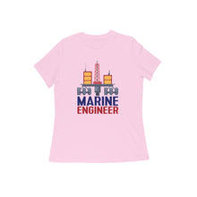 Load image into Gallery viewer, Marine Engineer - Women&#39;s half sleeve round neck t-shirt
