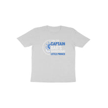 Load image into Gallery viewer, I am captain dad&#39;s handsome little prince - Toddlers unisex half sleeve round neck T-shirt
