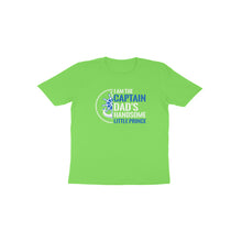 Load image into Gallery viewer, I am captain dad&#39;s handsome little prince - Toddlers unisex half sleeve round neck T-shirt
