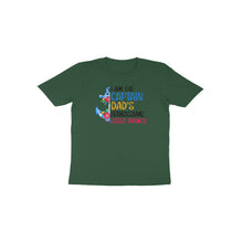 Load image into Gallery viewer, Captain dad&#39;s handsome little prince - Toddlers unisex half sleeve round neck T-shirt
