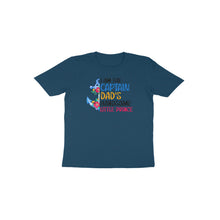 Load image into Gallery viewer, Captain dad&#39;s handsome little prince - Toddlers unisex half sleeve round neck T-shirt

