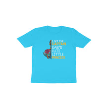 Load image into Gallery viewer, Captain dad&#39;s cute little princess - Toddlers unisex half sleeve round neck T-shirt
