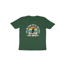 Load image into Gallery viewer, This one runs on fat cycle - Toddlers unisex half sleeve round neck T-shirt
