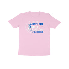 Load image into Gallery viewer, I am captain dad&#39;s handsome little prince - Kids unisex half sleeve round neck T-shirt
