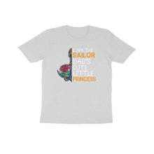 Load image into Gallery viewer, I am sailor dad&#39;s cute little princess - Kids unisex half sleeve round neck T-shirt
