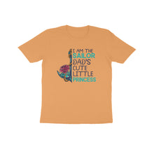 Load image into Gallery viewer, Sailor dad&#39;s cute little princess - Kids unisex half sleeve round neck T-shirt
