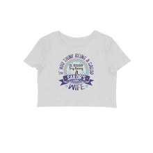 Load image into Gallery viewer, Sailor&#39;s wife&#39;s tougher life - Women&#39;s Crop Top

