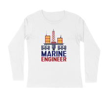 Load image into Gallery viewer, Marine Engineer - Men&#39;s full sleeve round neck T-shirt
