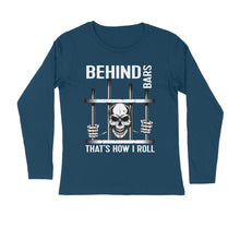 Load image into Gallery viewer, Behind bars - Men&#39;s full sleeve round neck T-shirt
