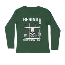 Load image into Gallery viewer, Behind bars - Men&#39;s full sleeve round neck T-shirt
