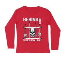 Load image into Gallery viewer, Behind bars - Men&#39;s full sleeve round neck T-shirt
