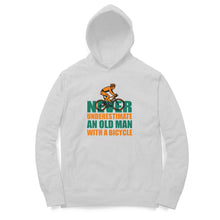 Load image into Gallery viewer, Never under estimate an oldman with a bicycle - Unisex Hoodie
