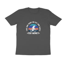 Load image into Gallery viewer, Runs on fat - cyclist - Men&#39;s Half sleeve round neck T-shirt
