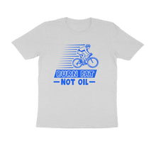 Load image into Gallery viewer, Burn fat not oil - Cyclist - Men&#39;s Half sleeve round neck T-shirt
