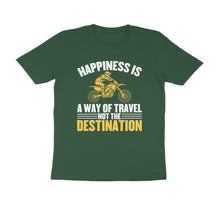 Load image into Gallery viewer, Happiness is a way of travel not the destination - Men&#39;s Half sleeve round neck T-Shirt
