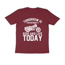 Load image into Gallery viewer, Tomorrow is mystery ride and live today - Men&#39;s Half sleeve round neck T-Shirt
