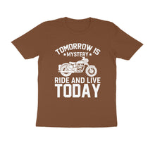 Load image into Gallery viewer, Tomorrow is mystery ride and live today - Men&#39;s Half sleeve round neck T-Shirt
