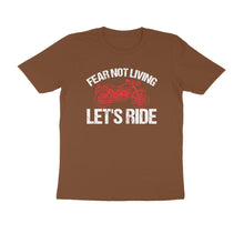Load image into Gallery viewer, Fear not living let&#39;s ride - Men&#39;s Half sleeve round neck T-Shirt
