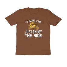 Load image into Gallery viewer, The secret of life just enjoy the ride - Men&#39;s Half sleeve round neck T-Shirt
