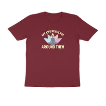 Load image into Gallery viewer, My life revolves around yoga - Men&#39;s Half sleeve round neck T-Shirt
