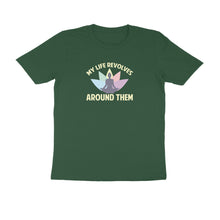 Load image into Gallery viewer, My life revolves around yoga - Men&#39;s Half sleeve round neck T-Shirt
