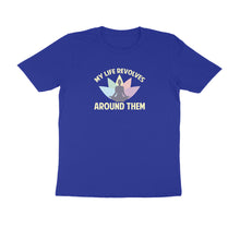 Load image into Gallery viewer, My life revolves around yoga - Men&#39;s Half sleeve round neck T-Shirt
