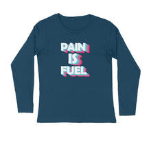Load image into Gallery viewer, Pain is fuel - Men&#39;s full sleeve round neck T-shirt
