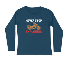 Load image into Gallery viewer, Never stop exploring - Men&#39;s full sleeve round neck T-shirt
