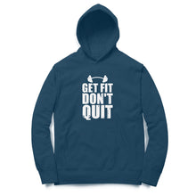 Load image into Gallery viewer, Get fit don&#39;t quit - Unisex Hoodie
