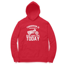 Load image into Gallery viewer, Tomorrow is mystery ride and live today - Unisex Hoodie

