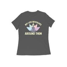 Load image into Gallery viewer, My life revolves around yoga - Women&#39;s half sleeve round neck T-shirt
