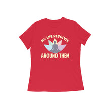 Load image into Gallery viewer, My life revolves around yoga - Women&#39;s half sleeve round neck T-shirt
