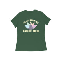 Load image into Gallery viewer, My life revolves around yoga - Women&#39;s half sleeve round neck T-shirt
