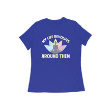 Load image into Gallery viewer, My life revolves around yoga - Women&#39;s half sleeve round neck T-shirt
