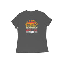 Load image into Gallery viewer, Proud to be a Biker - Women&#39;s half sleeve round neck T-shirt
