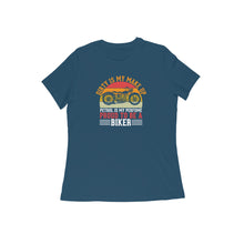 Load image into Gallery viewer, Proud to be a Biker - Women&#39;s half sleeve round neck T-shirt

