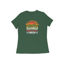 Load image into Gallery viewer, Proud to be a Biker - Women&#39;s half sleeve round neck T-shirt
