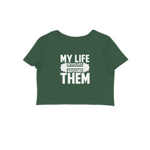Load image into Gallery viewer, My life revolves around gym - Women&#39;s Crop Top
