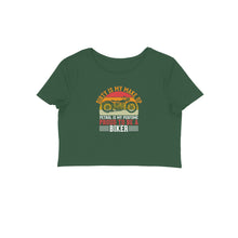 Load image into Gallery viewer, Proud to be a Biker - Women&#39;s Crop Top
