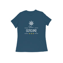 Load image into Gallery viewer, Mrs Sailor - Women&#39;s Half Sleeve Round Neck T-Shirt
