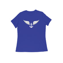 Load image into Gallery viewer, Winged Anchor - Women&#39;s Half Sleeve Round Neck T-Shirt
