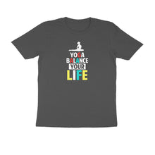 Load image into Gallery viewer, Yoga balance yr life - Men&#39;s Half sleeve round neck T-shirt

