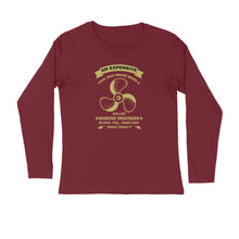 Load image into Gallery viewer, Hardwork Makes Skilled Marine Engineer - Men&#39;s Full Sleeve Round Neck Tshirt
