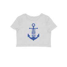 Load image into Gallery viewer, Smooth Sea Never Made A Skilled Sailor - Crop Top
