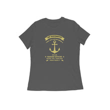 Load image into Gallery viewer, Hardwork Makes Skilled Mariner - Women&#39;s Half Sleeve Round Neck T-shirt
