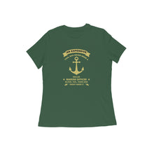 Load image into Gallery viewer, Hardwork Makes Skilled Mariner - Women&#39;s Half Sleeve Round Neck T-shirt

