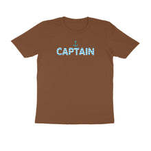 Load image into Gallery viewer, Captain (Waviform Typo) - Men&#39;s Half Sleeve Round Neck T-shirt
