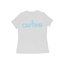 Load image into Gallery viewer, Captain (Waviform Typo) - Women&#39;s Half Sleeve Round Neck T-shirt
